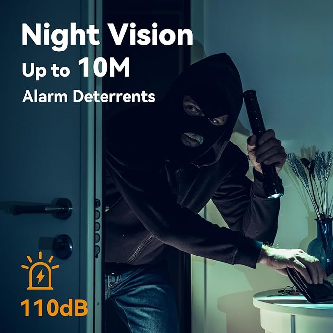 Imou 360° 1080P Full HD CCTV Security Camera, Human Detection, Motion Tracking, 2-Way Audio, Night Vision, Dome Camera with WiFi & Ethernet Connection, Alexa Enabled, Up to 256GB SD Card Support - Image 4